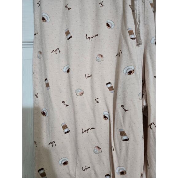 Rae Dunn large women's "need coffee" capri pajama set - Picture 4 of 12